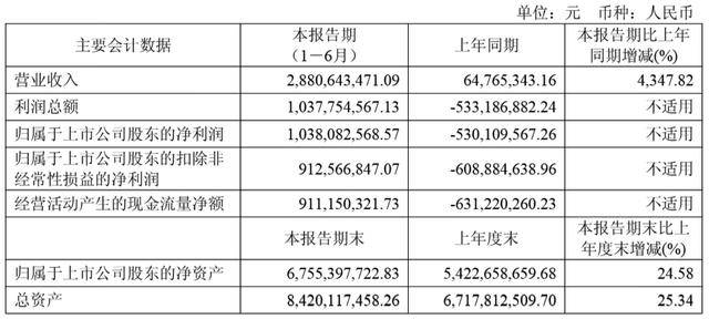 寒武纪上半年营收大增43倍,净利润同比扭亏