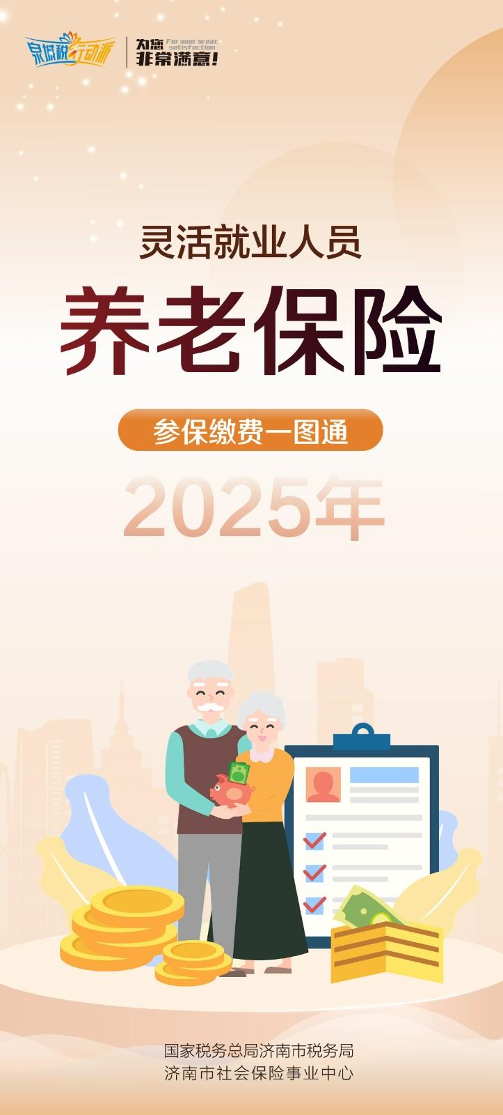 灵活就业人员养老保险参保缴费一图通（2025年）