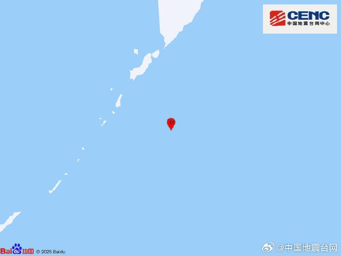 千岛群岛以东海域发生6.2级地震 震源深度10千米