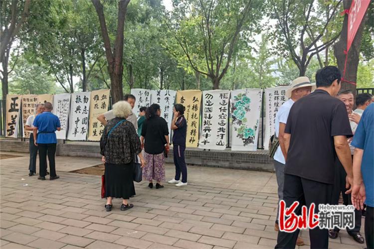 石家庄市长安区西兆通镇书画协会举办书画展