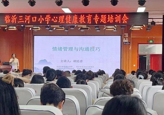 临沂三河口小学举行心理健康教育专题培训