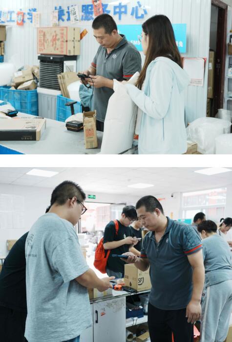 大学生陆续到校 校园快递迎高峰