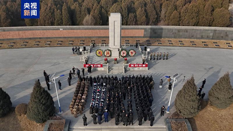 忠魂启程 山西黎城县送三位烈士遗骸回家